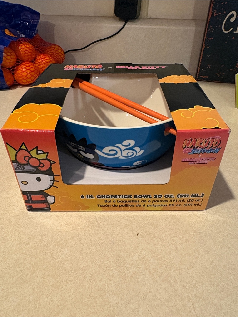 Naruto Shippuden x Hello Kitty Chopstick Bowl
